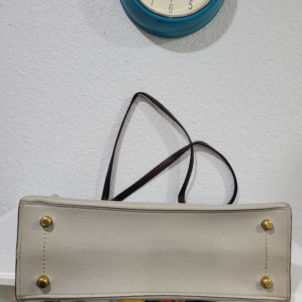 Coach Willow Tote Bag Colorblock With Signature Canvas Dove Gray C0692